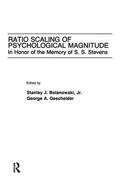 portada Ratio Scaling of Psychological Magnitude: In Honor of the Memory of S. Sc Stevens (en Inglés)