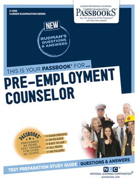 portada Pre-Employment Counselor (C-1396): Passbooks Study Guide Volume 1396 (en Inglés)