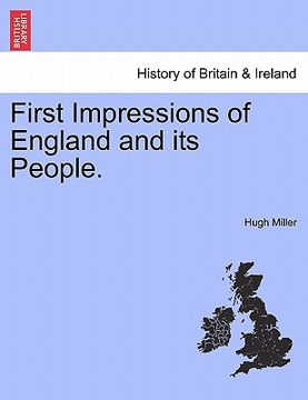 portada first impressions of england and its people. (en Inglés)