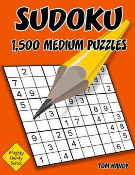 portada Sudoku: 1,500 Medium Puzzles With Solutions.: Mighty Handy Series Book (Volume 3)