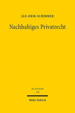 portada Nachhaltiges Privatrecht (en Alemán)