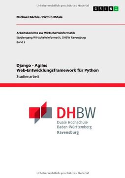 portada Django - Agiles Web-Entwicklungsframework für Python