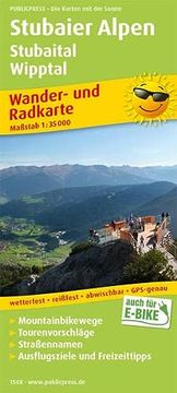 portada Stubaier Alpen, Stubaital, Wipptal: Wander- und Radkarte mit Ausflugszielen & Freizeittipps, Wetterfest, Reißfest, Abwischbar, Gps-Genau. 1: 35000 (Wander- und Radkarte / Wurk) (in German)