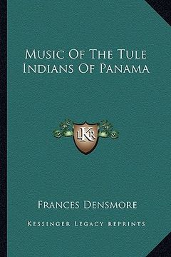 portada music of the tule indians of panama