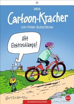 portada Peter Butschkow: Cartoon-Kracher Halbmonatskalender 2025: Geschenkidee vom Feinsten für Alle Fans des Deutschen Cartoonisten: Der Humor-Kalender 2025 im Format 21 x 29. 7 cm