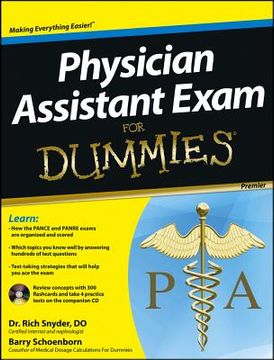 portada physician assistant exam for dummies [with cdrom] (en Inglés)