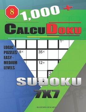 portada 1,000 + Calcudoku sudoku 7x7: Logic puzzles easy - medium levels (en Inglés)