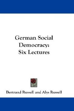 portada german social democracy: six lectures