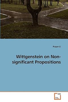 portada wittgenstein on non-significant propositions (en Inglés)
