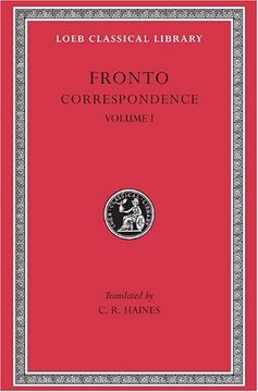 portada Marcus Cornelius Fronto: Correspondence, i (Loeb Classical Library no. 112) (Volume i) (en Inglés)