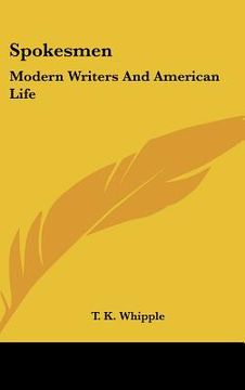 portada spokesmen: modern writers and american life (in English)