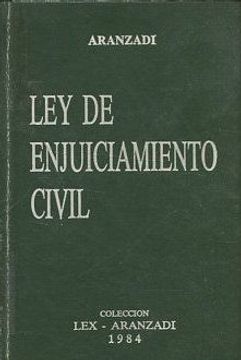 portada LEY DE ENJUICIAMIENTO CIVIL.