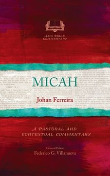 portada Micah: A Pastoral and Contextual Commentary (in English)