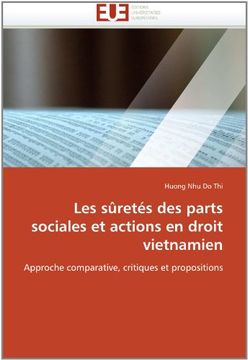 portada Les Suretes Des Parts Sociales Et Actions En Droit Vietnamien