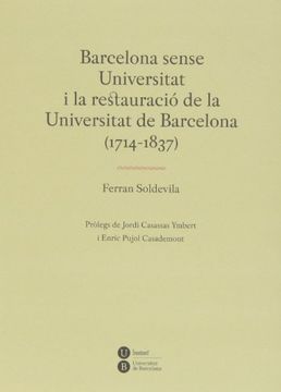 portada Barcelona Sense Universitat i la Restauracio (in Catalá)