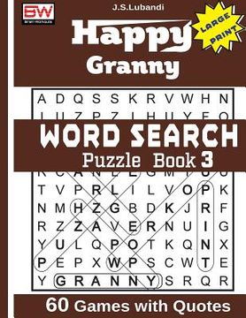 portada Happy Granny (WORD SEARCH) Puzzle Book 3 (en Inglés)