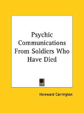 portada psychic communications from soldiers who have died (in English)
