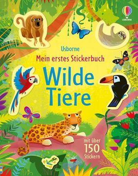 portada Mein Erstes Stickerbuch: Wilde Tiere (en Alemán)