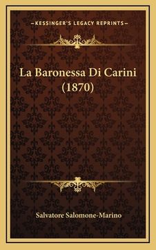 portada La Baronessa Di Carini (1870)