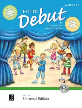 portada Flute Debut - 12 Easy Pieces for Beginners: Zwã lf Leichte Stã¼Cke Fã¼R den Anfang im Einzel-, Gruppen- und Klassenunterricht. Fã¼R 1-2 flã ten mit cd Oder. "The National Flute Association Award" 2012