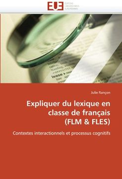 portada Expliquer Du Lexique En Classe de Francais (Flm & Fles)