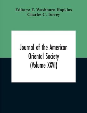 portada Journal Of The American Oriental Society (Volume XXVI) (en Inglés)