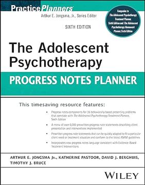 portada The Adolescent Psychotherapy Progress Notes Planner