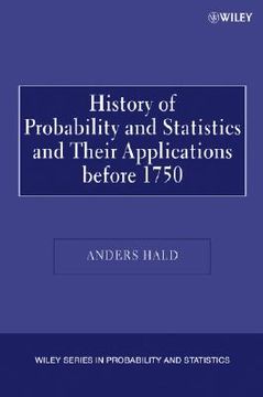 portada a history of probability and statistics and their applications before 1750 (en Inglés)