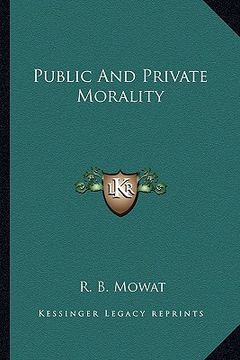 portada public and private morality (en Inglés)