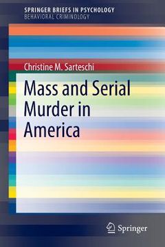 portada Mass and Serial Murder in America (in English)