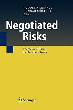 portada negotiated risks: international talks on hazardous issues (en Inglés)