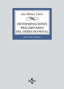 portada Determinaciones Preliminares del Derecho Penal
