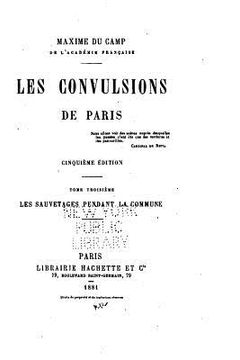 portada Les Convulsions de Paris - Tome III (en Francés)