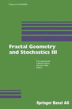 portada Fractal Geometry and Stochastics III (en Inglés)