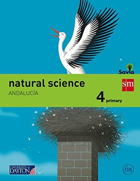portada Natural science. 4 Primary. Savia. Andalucía