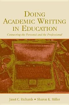 portada doing academic writing in education: connecting the personal and the professional (en Inglés)