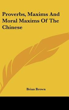 portada proverbs, maxims and moral maxims of the chinese