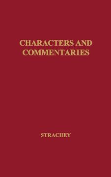 portada Characters and Commentaries