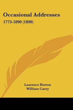 portada occasional addresses: 1773-1890 (1890) (en Inglés)