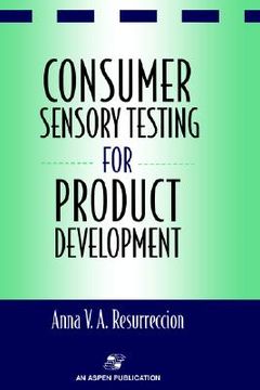 portada consumer sensory testing for product development (en Inglés)