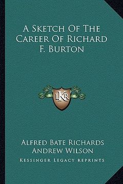 portada a sketch of the career of richard f. burton (en Inglés)