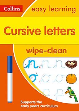 portada Cursive Letters age 3-5 Wipe Clean Activity Book (Collins Easy Learning Preschool) (in English)