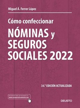 portada Cómo Confeccionar Nóminas y Seguros Sociales 2022 (in Spanish)