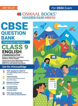 portada Oswaal CBSE Class 9 English Communicative Question Bank (2024 Exam) (in English)