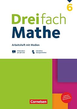 portada Dreifach Mathe 6. Schuljahr - zu Allen Ausgaben - Arbeitsheft mit Medien und Lösungen (en Alemán)