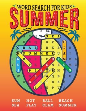portada Word Search Book for Kids 8-12: Word Find Book for Kids, Summer Word Search Book for Children, Word Puzzle Book for Kids