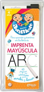 portada Mini Abremente Imprenta Mayuscula 40 Paginas con Actividades Para Escribir y Borrar (in Spanish)