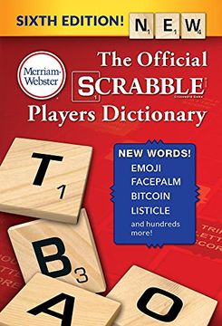 portada The Official Scrabble Players Dictionary, Sixth Edition (Trade Paperback) 2018 Copyright (en Inglés)