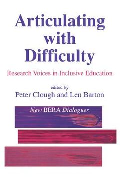 portada articulating with difficulty: research voices in inclusive education (en Inglés)