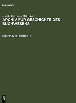 portada Register zu den Banden 1-40 (in German)